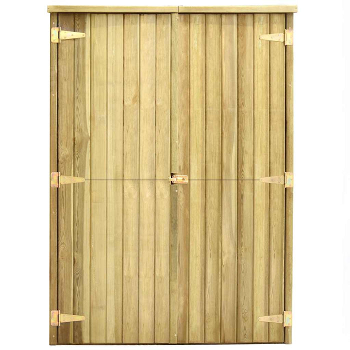 Rimessa Attrezzi da Giardino 123x50x171cm in Pino Impregnato 46361