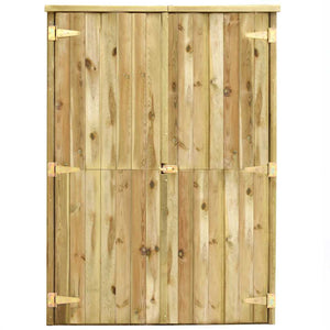 Rimessa Attrezzi da Giardino-Capanno Attrezzi da Giardino 123x50x171cm in Pino Impregnato