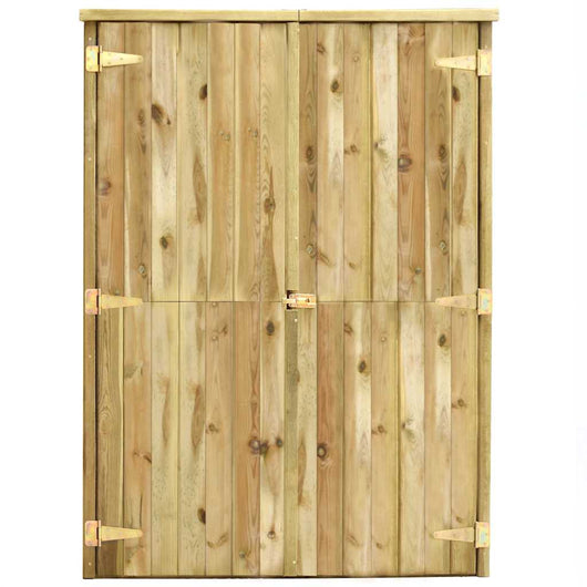 Rimessa Attrezzi da Giardino-Capanno Attrezzi da Giardino 123x50x171cm in Pino Impregnato