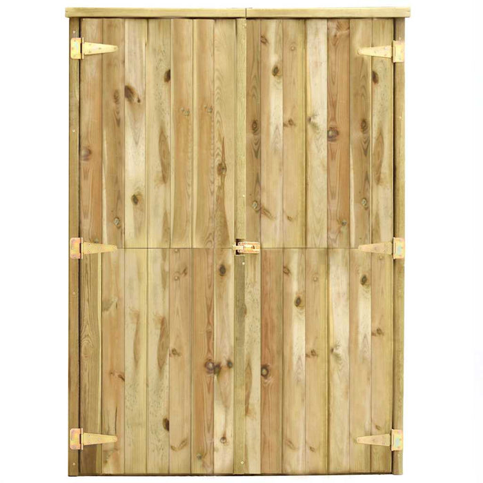 Rimessa Attrezzi da Giardino-Capanno Attrezzi da Giardino 123x50x171cm in Pino Impregnato