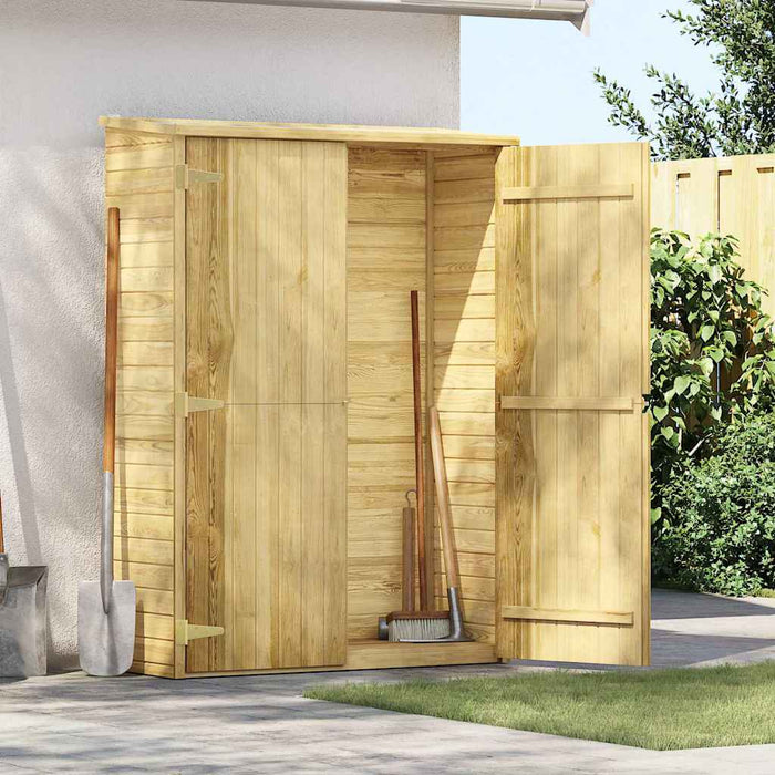 Rimessa Attrezzi da Giardino 123x50x171cm in Pino Impregnato cod mxl 65900