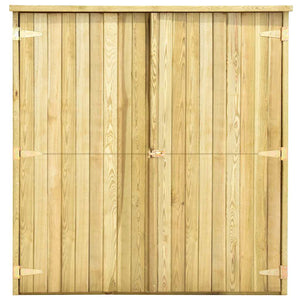 Rimessa Attrezzi da Giardino 163x50x171 cm in Pino Impregnato 46362