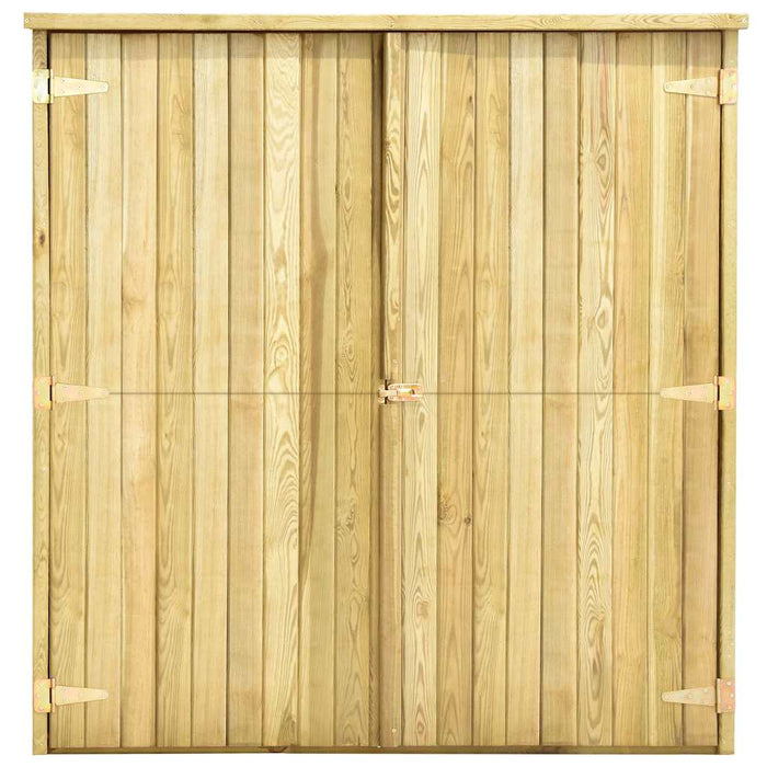 Rimessa Attrezzi da Giardino 163x50x171 cm in Pino Impregnato 46362