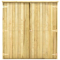 Rimessa Attrezzi da Giardino 163x50x171 cm in Pino Impregnato cod mxl 52756
