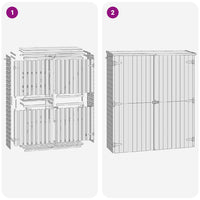 Rimessa Attrezzi da Giardino 163x50x171 cm in Pino Impregnato 46362