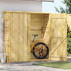 Rimessa Attrezzi da Giardino 163x50x171 cm in Pino Impregnato 46362