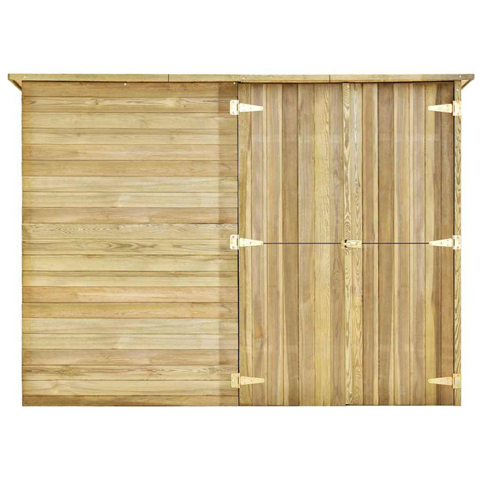 Ripostiglio da Giardino 232x110x170 in Legno di Pino Impregnato 46363