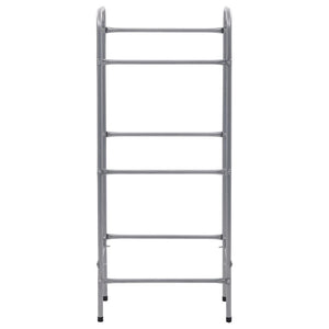 Scaffale portaoggetti per 3 scatole 50 x 33 x 116 cm acciaio argento 02_0000642