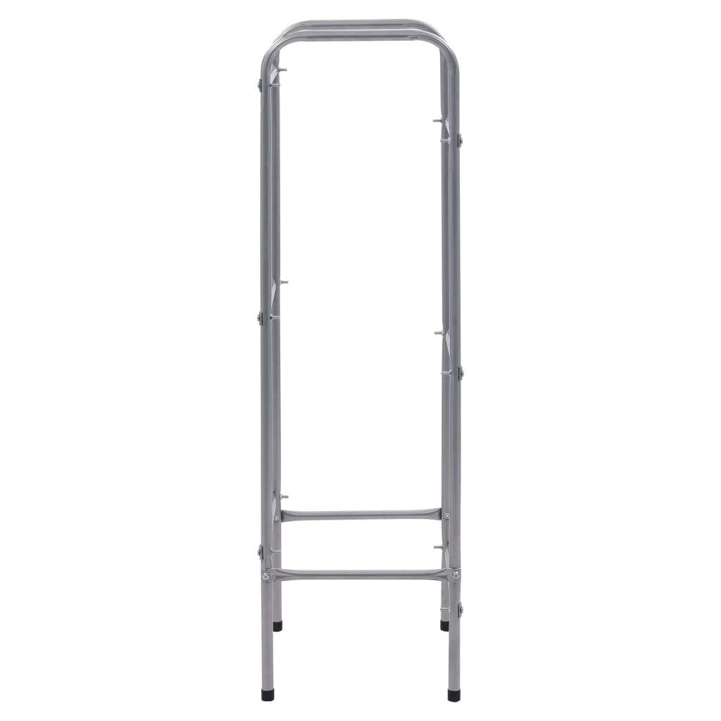 Scaffale portaoggetti per 3 scatole 50 x 33 x 116 cm acciaio argento 02_0000642