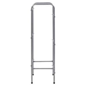 Scaffale portaoggetti per 3 scatole 50 x 33 x 116 cm acciaio argento 02_0000642