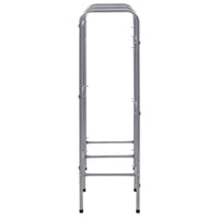 Ripiano portaoggetti per 6 casse 96 x 33 x 116 cm acciaio argento 02_0000643