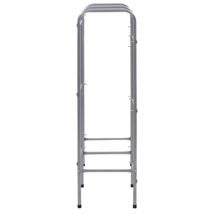 Ripiano portaoggetti per 6 casse 96 x 33 x 116 cm acciaio argento 02_0000643