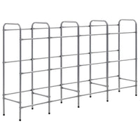 Scaffale portaoggetti per 12 scatole 190 x 33 x 116cm acciaio argento 02_0000641