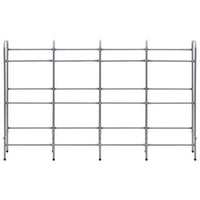 Supporto con Ripiani per 12 Casse Argento 190x33x116 cm Acciaio cod mxl 47692