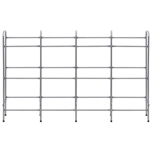 Supporto con Ripiani per 12 Casse Argento 190x33x116 cm Acciaio 285215