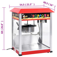 Macchina per Popcorn con Pentola in Teflon 1400 W