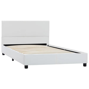 Giroletto-Struttura Letto Bianco in Similpelle 100x200 cm