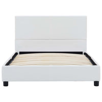 Giroletto-Struttura Letto Bianco in Similpelle 100x200 cm