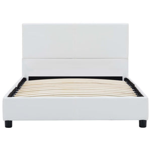 Giroletto-Struttura Letto Bianco in Similpelle 100x200 cm