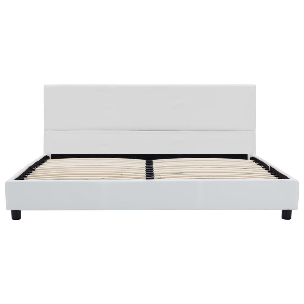 Giroletto-Struttura Letto Bianco in Similpelle 140x200 cm 642548