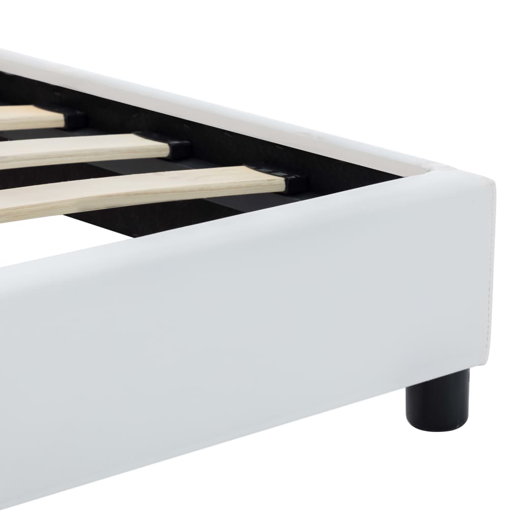 Giroletto-Struttura Letto Bianco in Similpelle 140x200 cm 642548