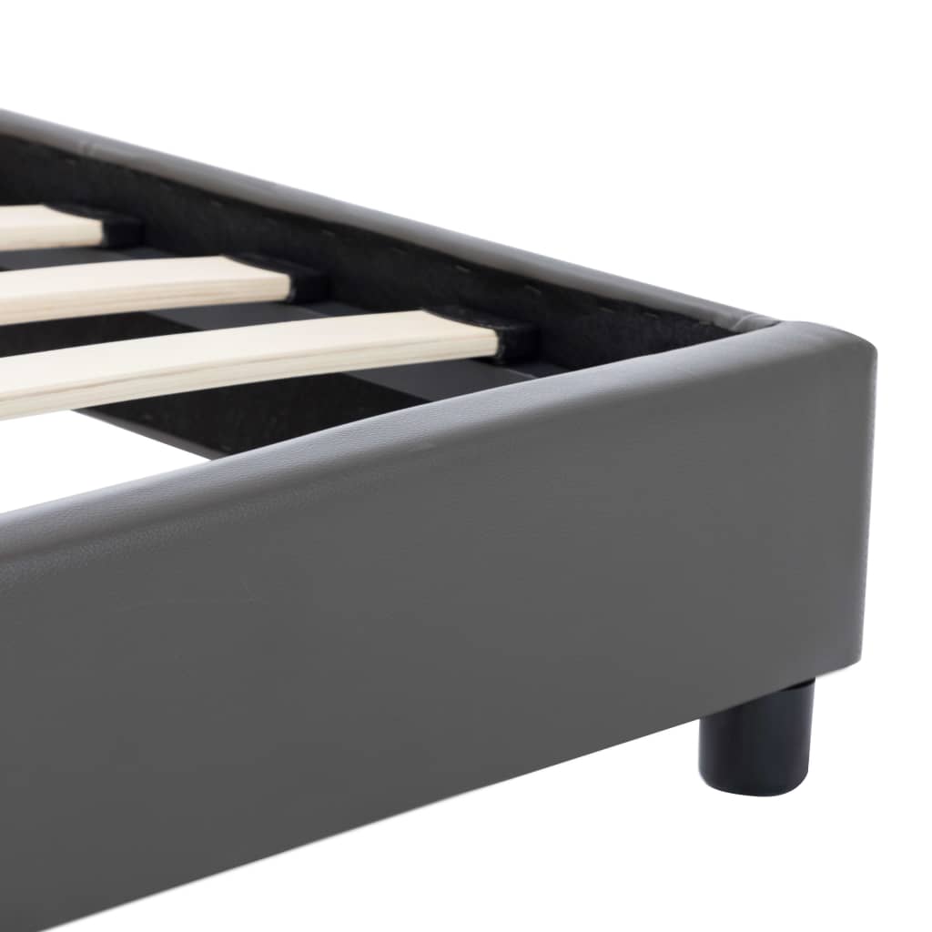 Giroletto-Struttura Letto Grigio in Similpelle 140x200 cm