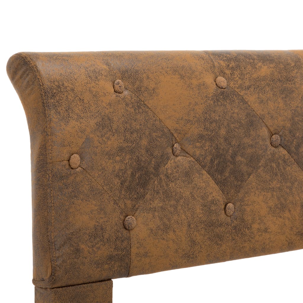 Giroletto Marrone in Similpelle Scamosciata 100x200 cm 284889