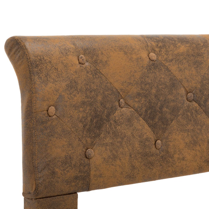 Giroletto Marrone in Similpelle Scamosciata 100x200 cm 284889