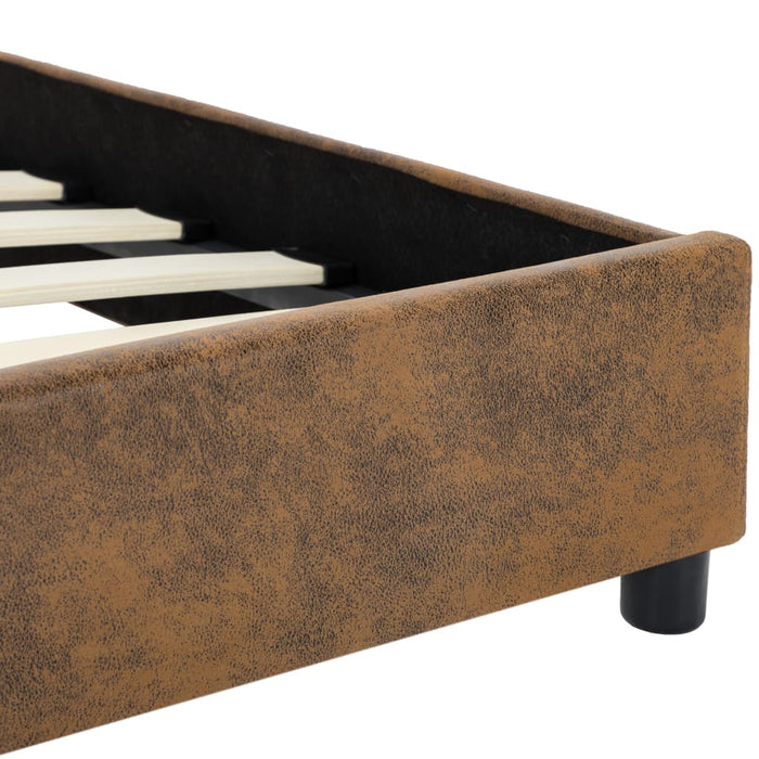 Giroletto Marrone in Similpelle Scamosciata 100x200 cm 284889