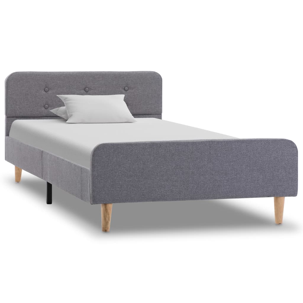 Giroletto-Struttura Letto Grigio Chiaro in Tessuto 100x200 cm