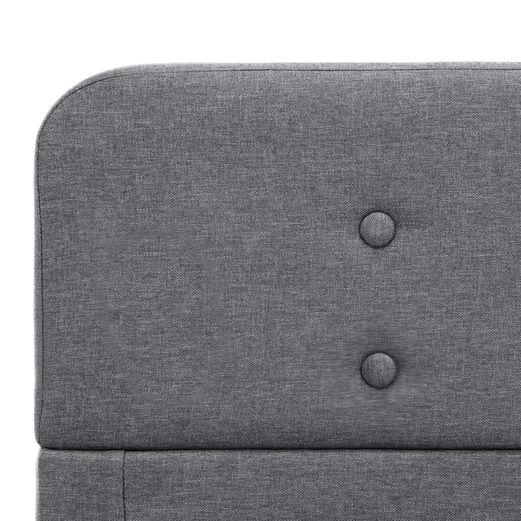 Giroletto-Struttura Letto Grigio Chiaro in Tessuto 100x200 cm