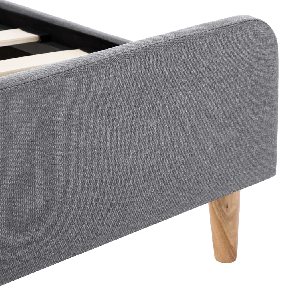 Giroletto-Struttura Letto Grigio Chiaro in Tessuto 100x200 cm