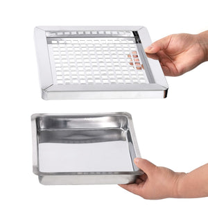 Pattumiera con Posacenere da Albergo 45 L Acciaio Inox 51092