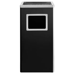 Pattumiera con Posacenere da Albergo 45 L Acciaio Nero cod mxl 47179