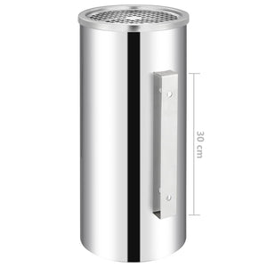 Pattumiera con Posacenere da Parete Acciaio Inox 26 L cod mxl 74424