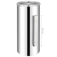 Pattumiera con Posacenere da Parete Acciaio Inox 26 L 51095
