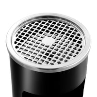 Pattumiera con Posacenere da Parete in Acciaio 26 L Nera 51096