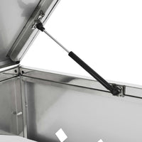 Copribidone per Spazzatura Singolo 240 L in Acciaio Inox 145379