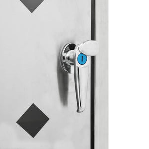 Copribidone per Spazzatura Singolo 240 L in Acciaio Inox 145379