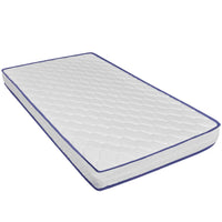 Letto con Materasso Memory Foam Bianco in Similpelle 160x200 cm 277557