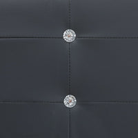 Letto con Materasso Memory Foam Nero in Similpelle 180x200 cm 277563