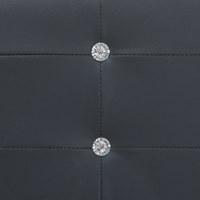 Letto con Materasso Memory Foam Nero in Similpelle 180x200 cm 277563