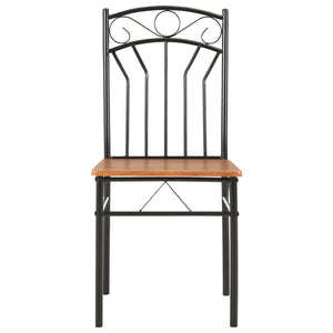 Sedie per Sala da Pranzo 6 pz Marroni in MDF cod mxl 64062