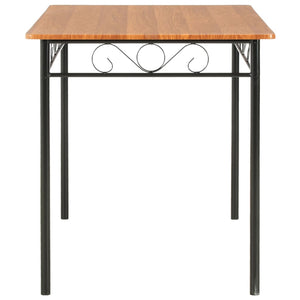 Tavolo da Pranzo Marrone 120x70x75 cm in MDF 281402