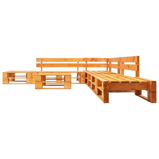 Set Divani da Giardino su Pallet 6 pz Marrone Miele in Legno cod mxl 49929