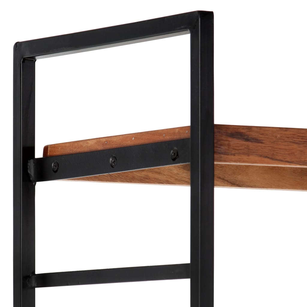 Libreria a 4 Livelli 80x30x180 cm in Legno Massello di Acacia 284420