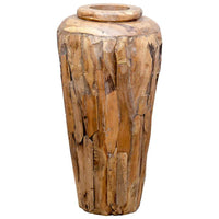 Vaso Decorativo 40x80 cm in Legno Massello di Teak