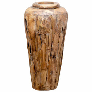 Vaso Decorativo 40x80 cm in Legno Massello di Teak 285210