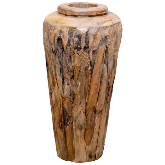 Vaso Decorativo 40x80 cm in Legno Massello di Teak 285210