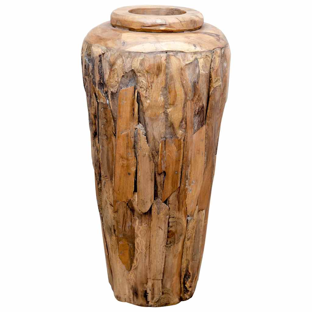 Vaso Decorativo 40x80 cm in Legno Massello di Teak